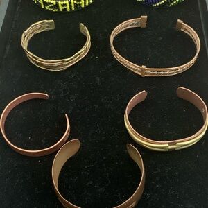 COPPER AND BEAD BRACELETS